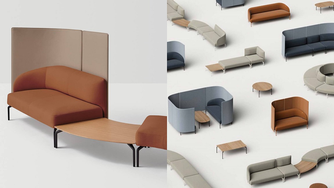 Pearson Lloyd's Kern seating is informed by interaction and flexibility in spaces
