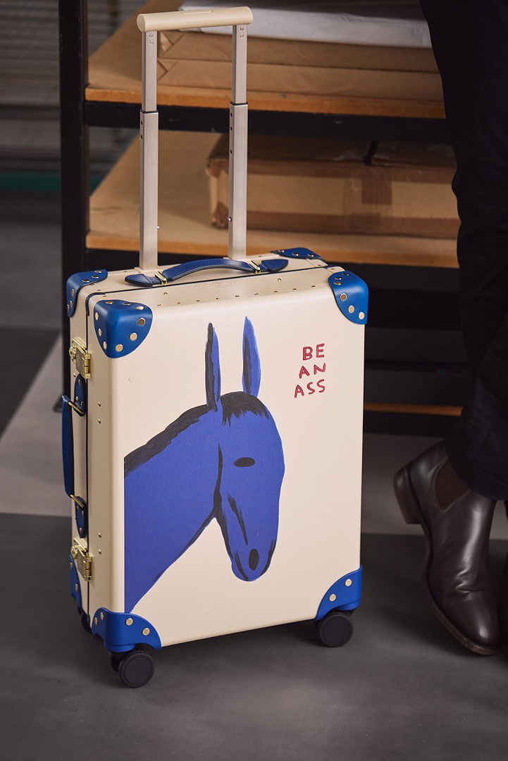 David Shrigley brightens up Globe-Trotter suitcases with humorous illustrations