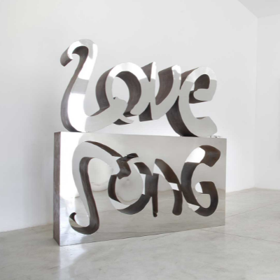 Ron Arad sculpts 'Love Songs' in both marble and paper