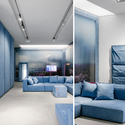 Harry Nuriev employs denim to transforms conventional furniture design