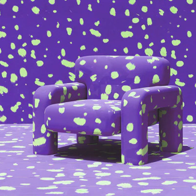 Carlo Chair in Purple