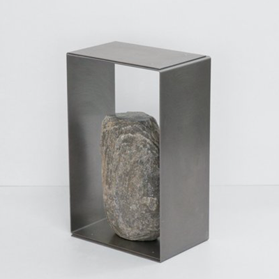 Steel and Stone Table Lamp