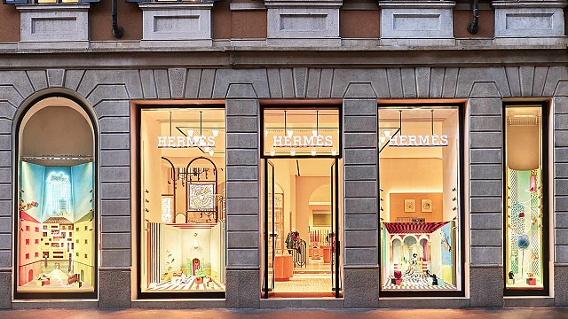 Designer Luca Nichetto creates four bespoke window displays to celebrate the reopening of Herm&egrave;s' flagship store in Milan