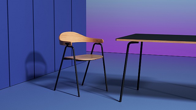 Otto armchair by Alejandro Villarreal for Hayche is as poised as it is practical