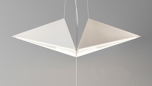 KIDZ creates a lamp from a lizard-head origami prototype