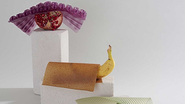 Peelsphere recycles fruit waste into leather-alternative biomaterial