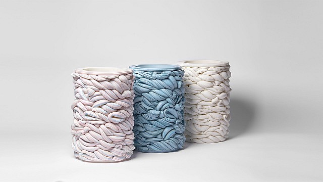Steven Edwards exhibits a series of candy-like ceramic pieces in &lsquo;Infinite Folds&rsquo;