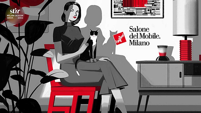 Salone del Mobile.Milano collaborates with illustrator Emiliano Ponzi to celebrate 60 years