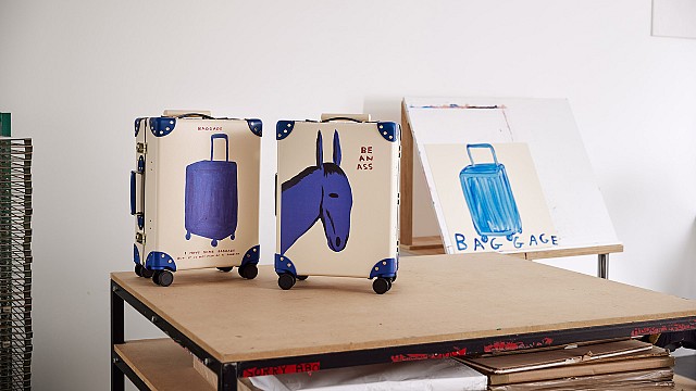 David Shrigley brightens up Globe-Trotter suitcases with humorous illustrations