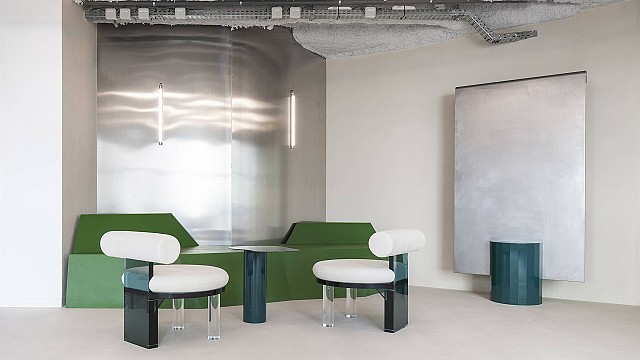 Cobra Studios channels neo-futuristic furniture design for a Brussels office