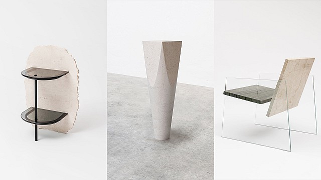 Fr&eacute;d&eacute;ric Saulou melds mineral fragments and glass to create functional objects
