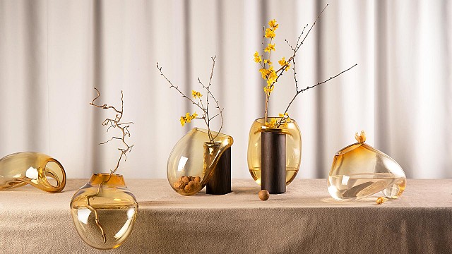 Kateryna Sokolova celebrates Ukrainian glass blowing with &lsquo;Gutta&rsquo; vase collection