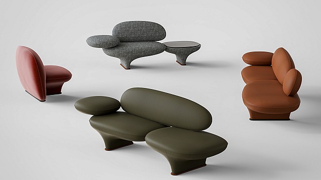 Nichetto Studio showcases sofa designs inspired by sought after jewels of the 1900s