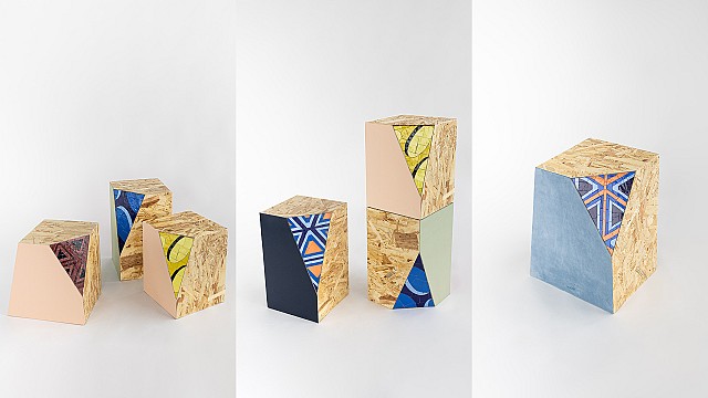 Design and mosaic coalesce into distinctive cubed furniture conceived by AZ Factory