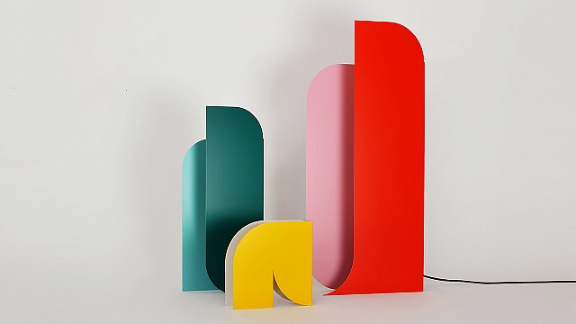 Nortstudio&rsquo;s latest lamp collection translates 2D graphic compositions to 3D steel objects