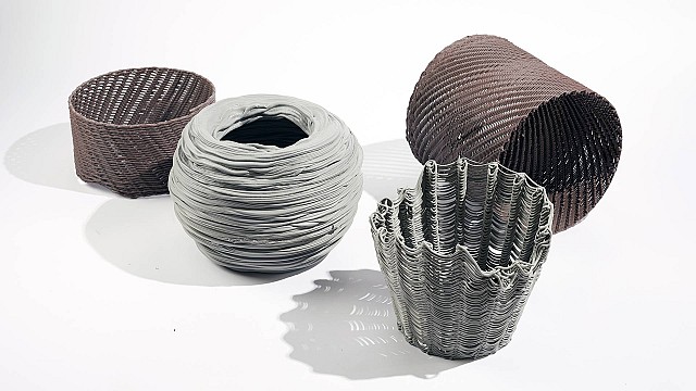 Digital design emulates traditional craft in these &lsquo;Digitally Woven&rsquo; objects