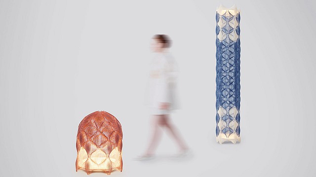 Sung Ai Tsai designs auxetic components that can be configured to build &lsquo;Prinx&rsquo; lamps