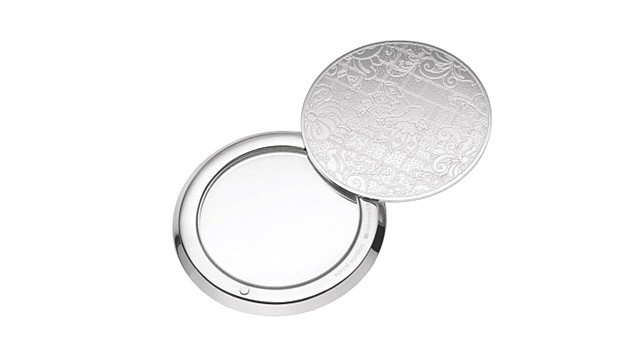 Silver-Plated Pocket Mirror