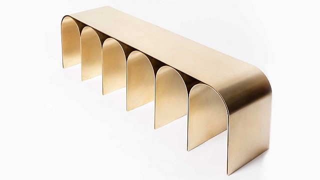 Gold Arch Bench