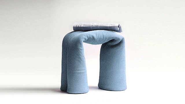 Rug &rsquo;N Roll Concrete Stools