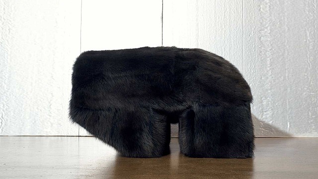 Single Prong in Black Fur, 2018
