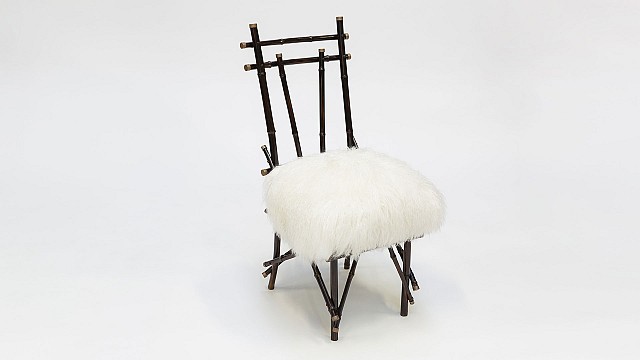 Furry Chairs in Bamboo