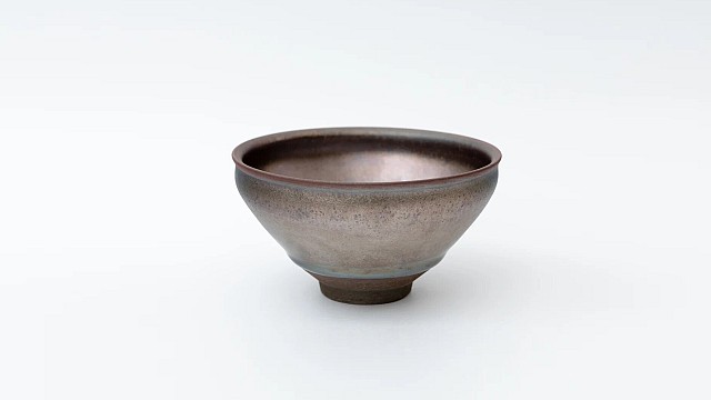 Pink and Silver Yuteki Tenmoku Tea Bowl