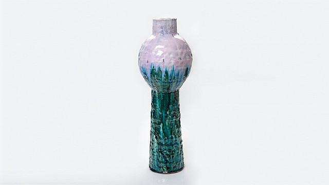 Pink and Green Vase