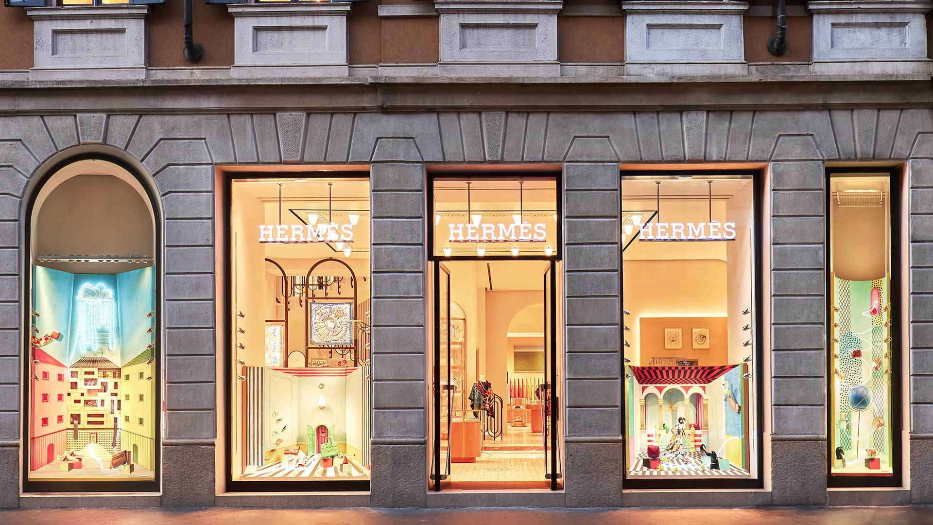 Happy to share all the @hermes Window Displays we designed