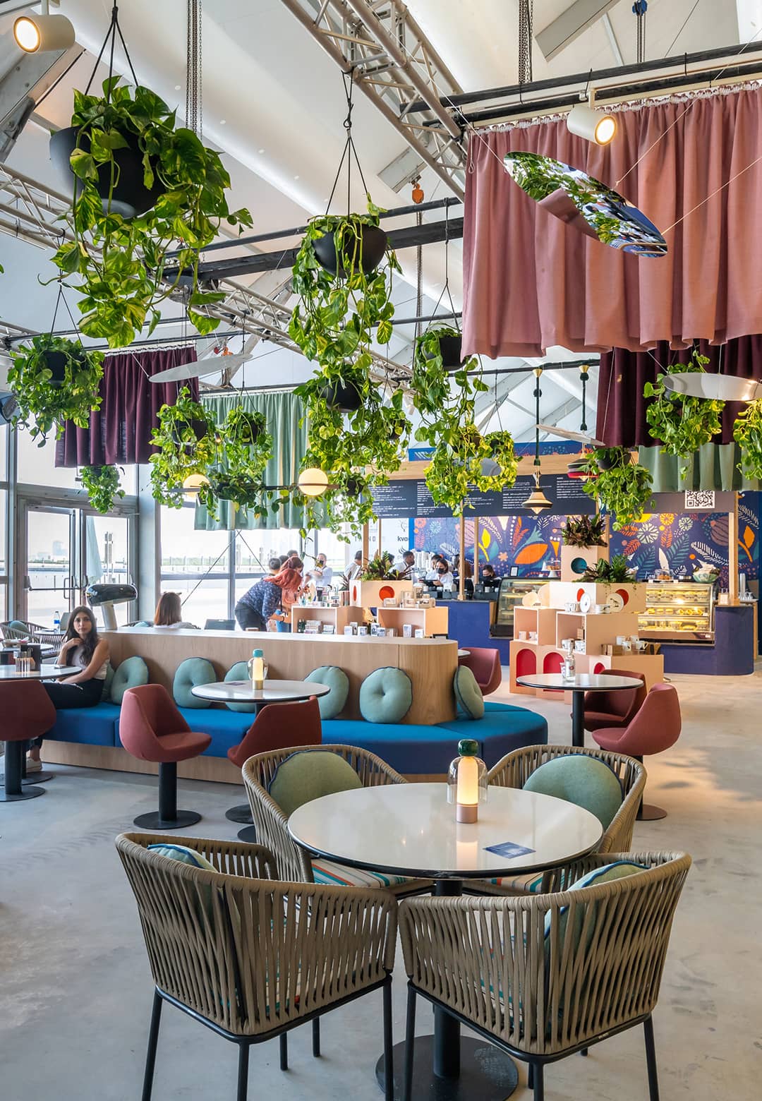 The Lighthouse Café in Dubai served as the ultimate dining hub at Downtown Design 2021