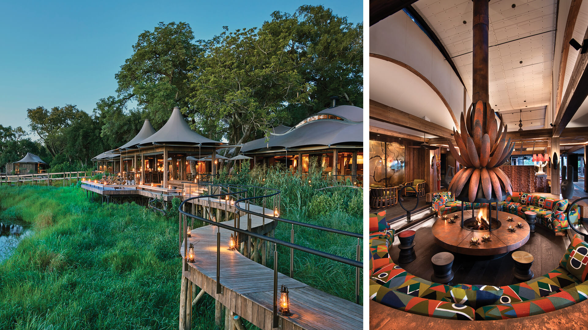 Xigera Safari Lodge is a ‘living gallery’ of Southern African design amid nature