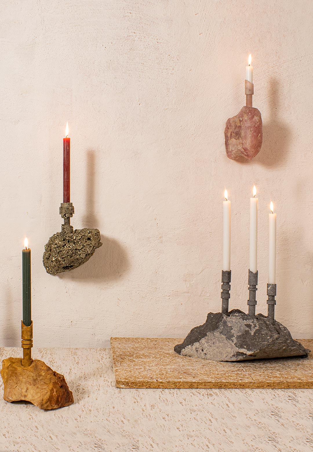 DO’s new stone candle holders are a classical delight