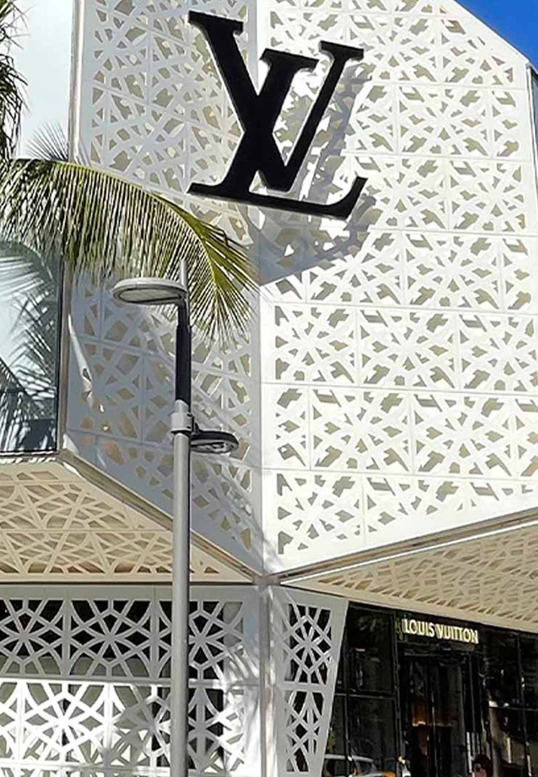 Marcel Wanders wraps Louis Vuitton Miami store in diamond facade