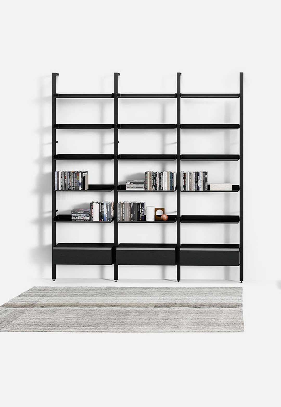 De Padova plays with elemental shapes for Wigmore Shelving System
