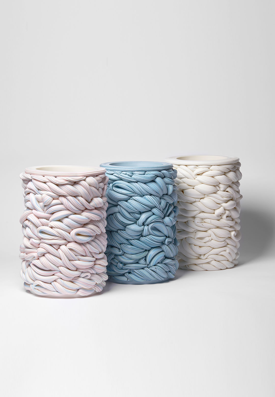 Steven Edwards exhibits a series of candy-like ceramic pieces in ‘Infinite Folds’