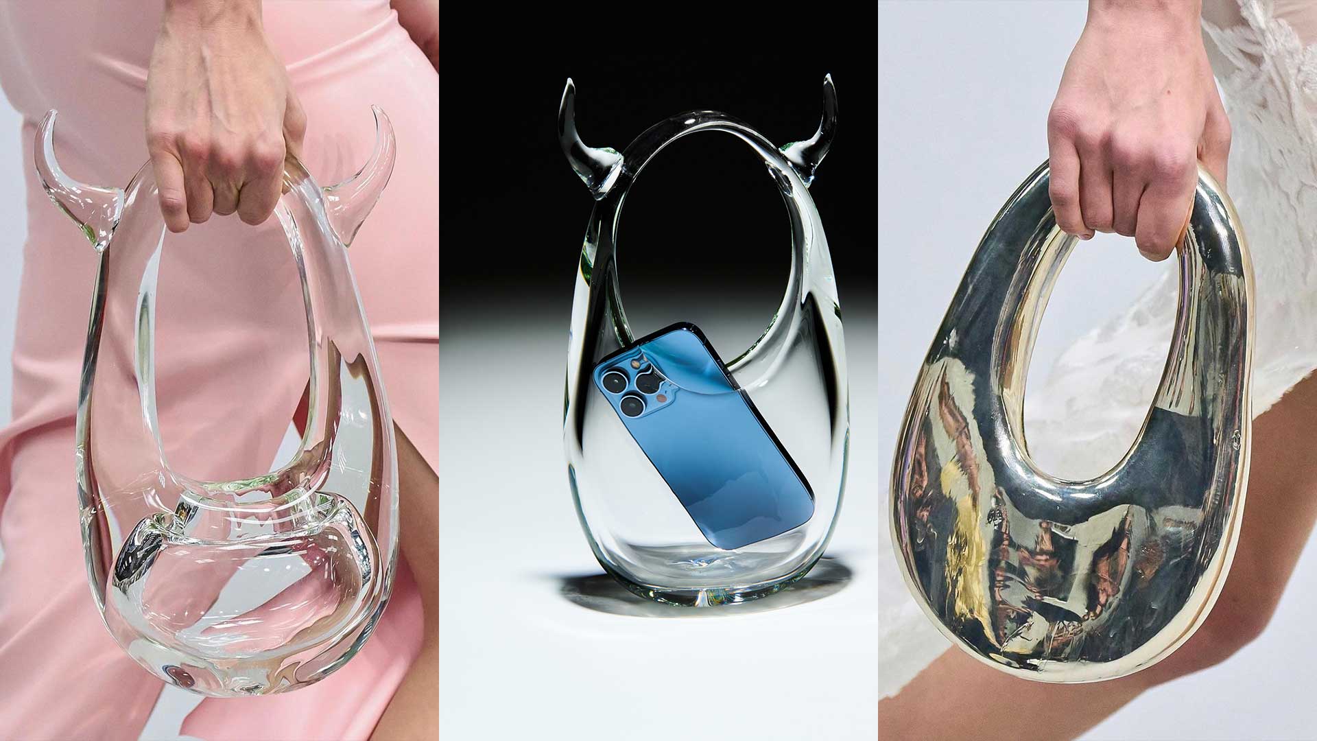 The Swipe Bag' by Coperni gets a glass makeover by Heven | Almas Sadique News | STIRpad