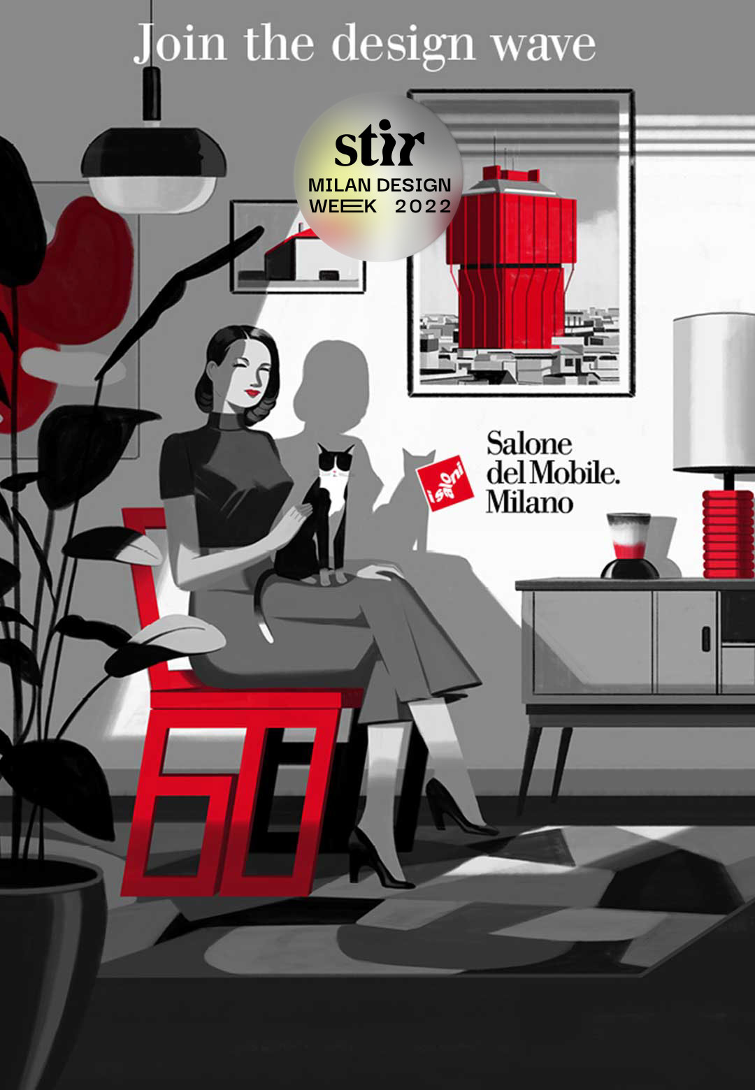 Salone del Mobile.Milano collaborates with illustrator Emiliano Ponzi to celebrate 60 years