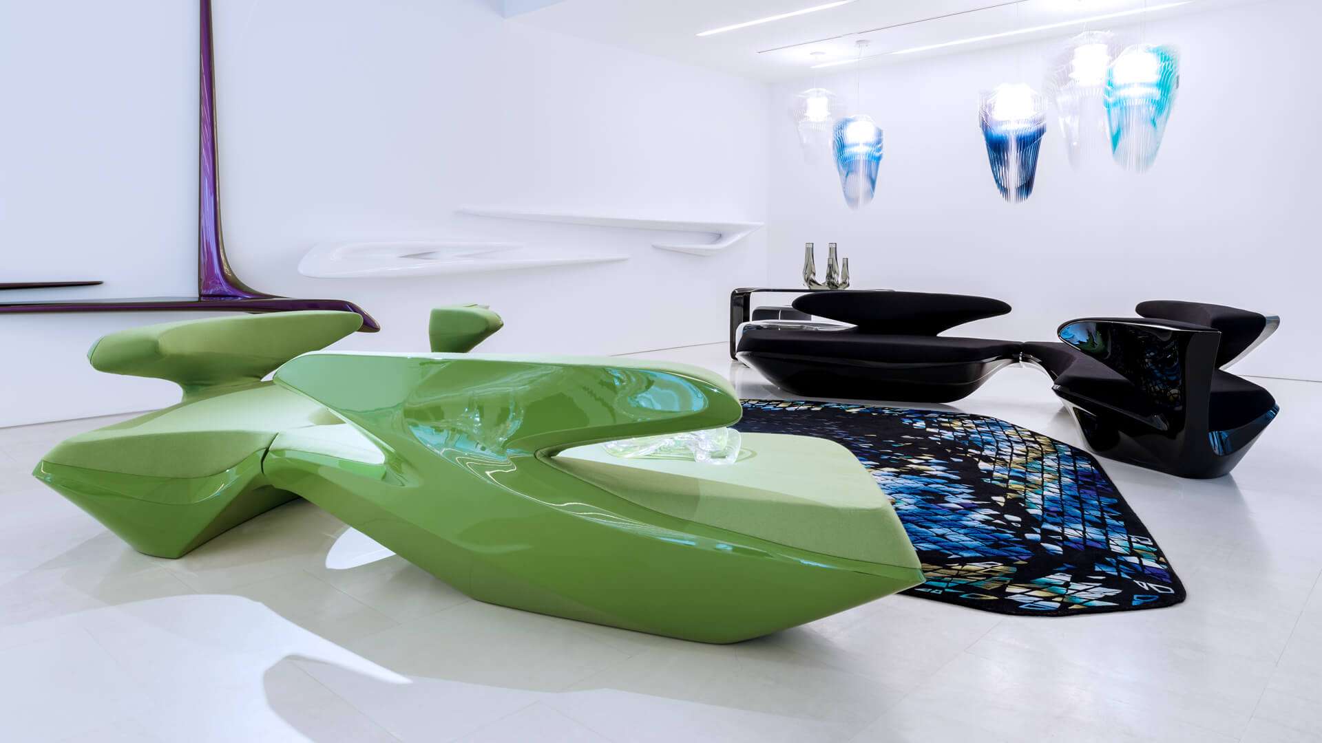 'Everything Flows' unfolds 15 years of Zaha Hadid Design at Roca London Gallery