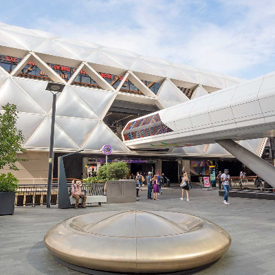 Peter Newman&rsquo;s saucer-shaped Skystation seat doubles up as an interactive outdoor sculpture