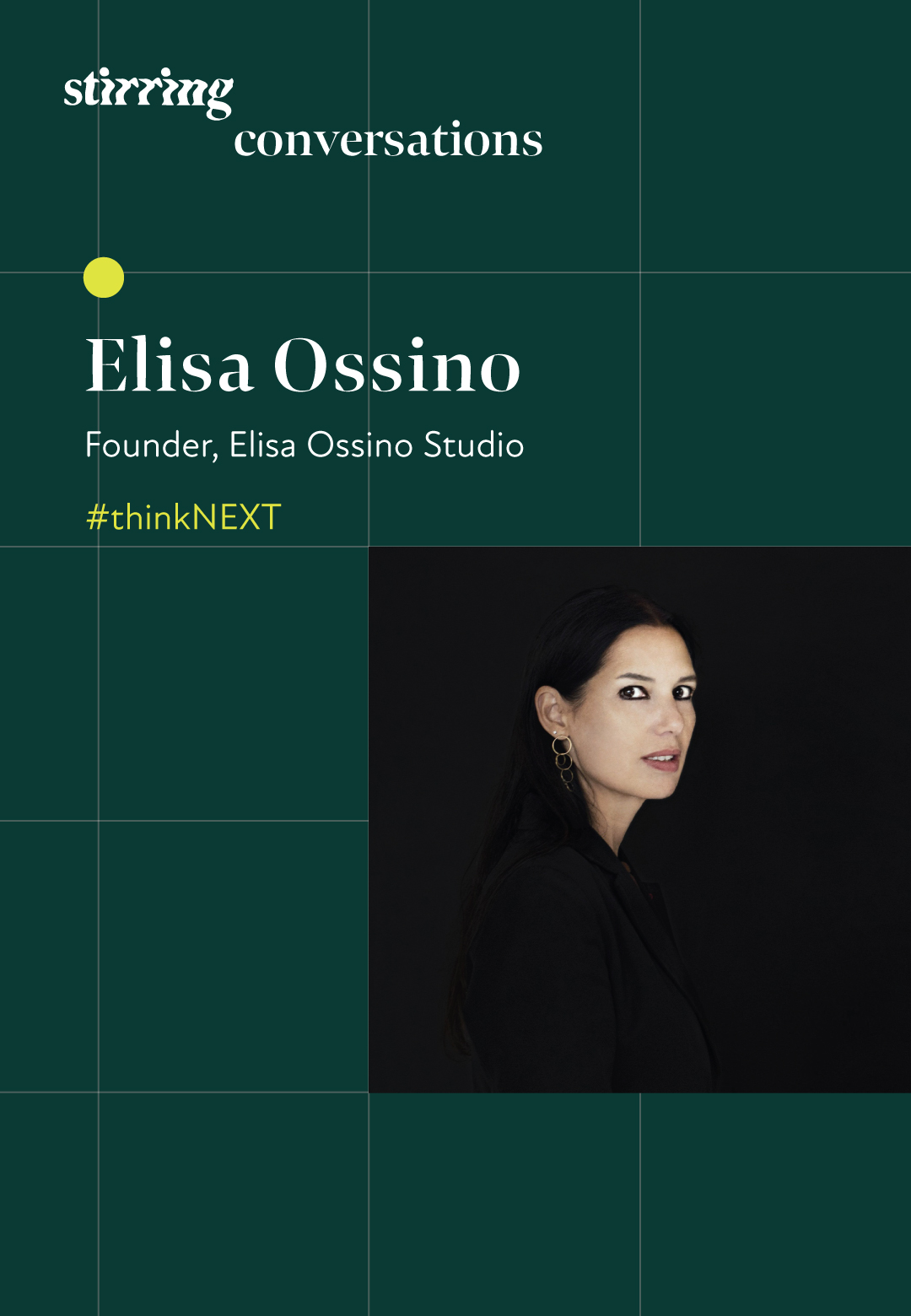 STIRring Conversations: Escaping reality with Elisa Ossino