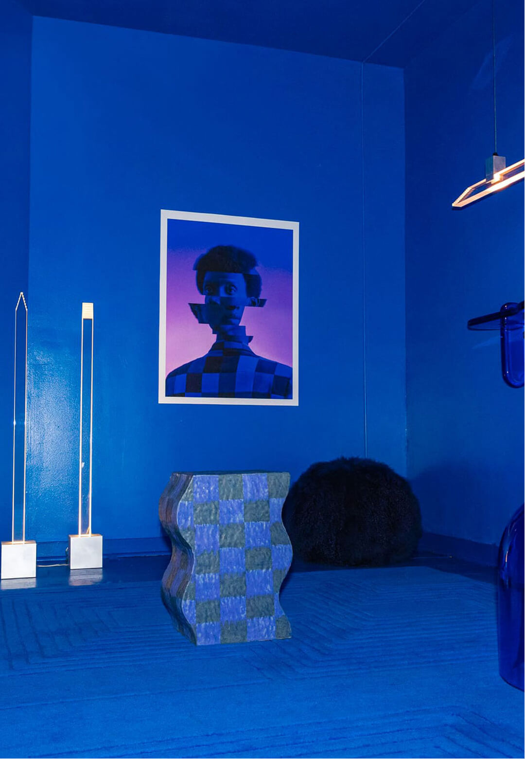 Tuleste Factory’s latest exposition is a saturation of the colour blue