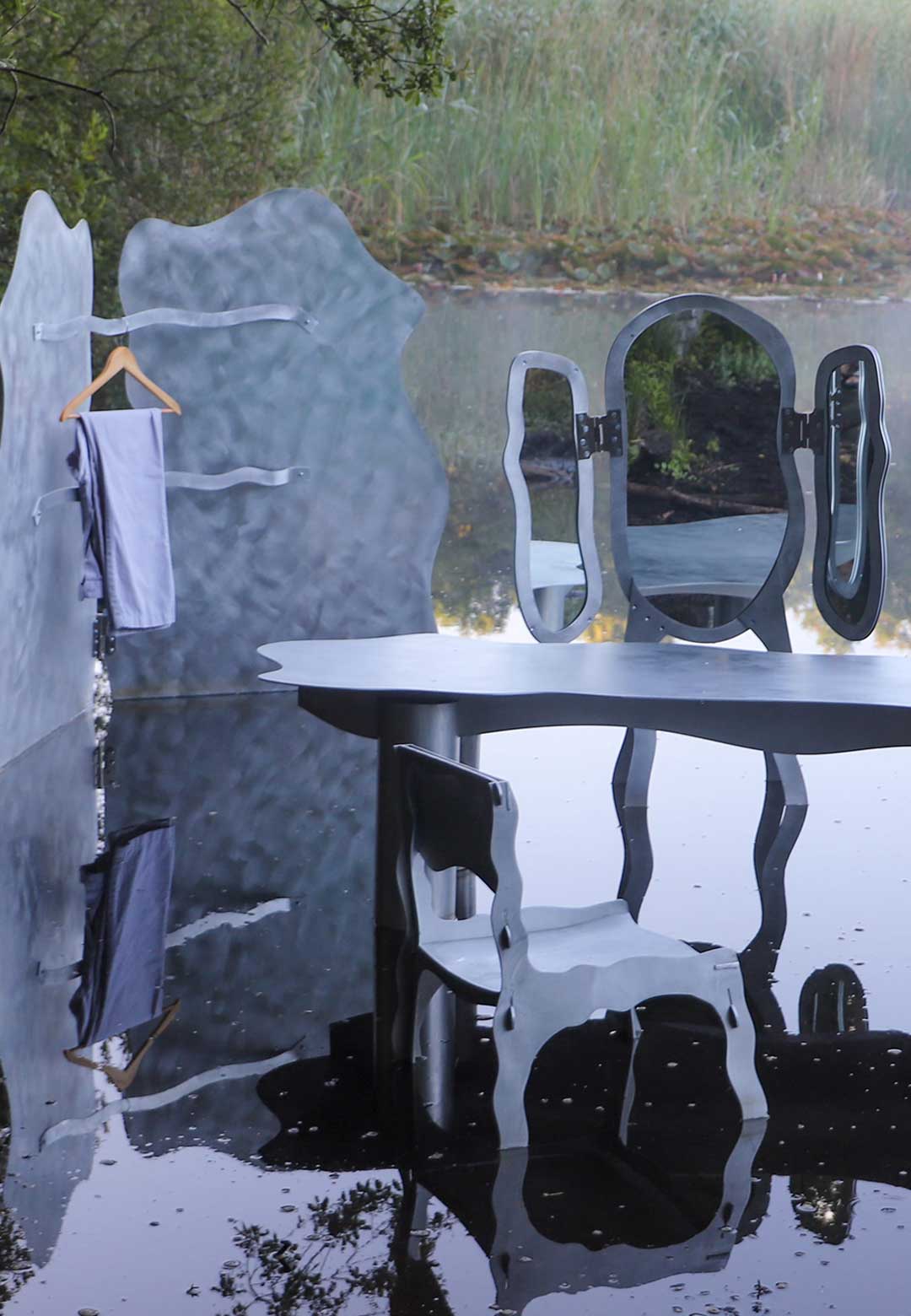 Joseph Ellwood’s aluminium furniture delineates extant confusion and indecision