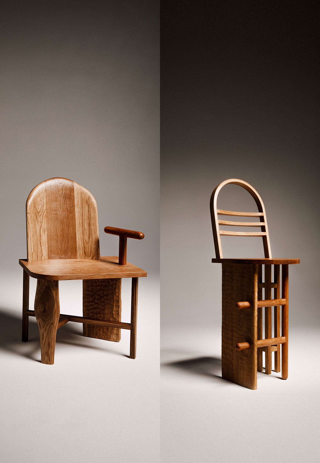 Piece & Quiet: a series of découpe chairs by Nathaniel Wojtalik