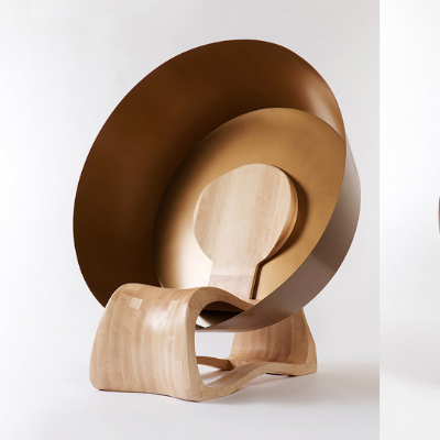 The Goyo chair reverberates as a Tibetan singing bowl to stimulate tranquillity