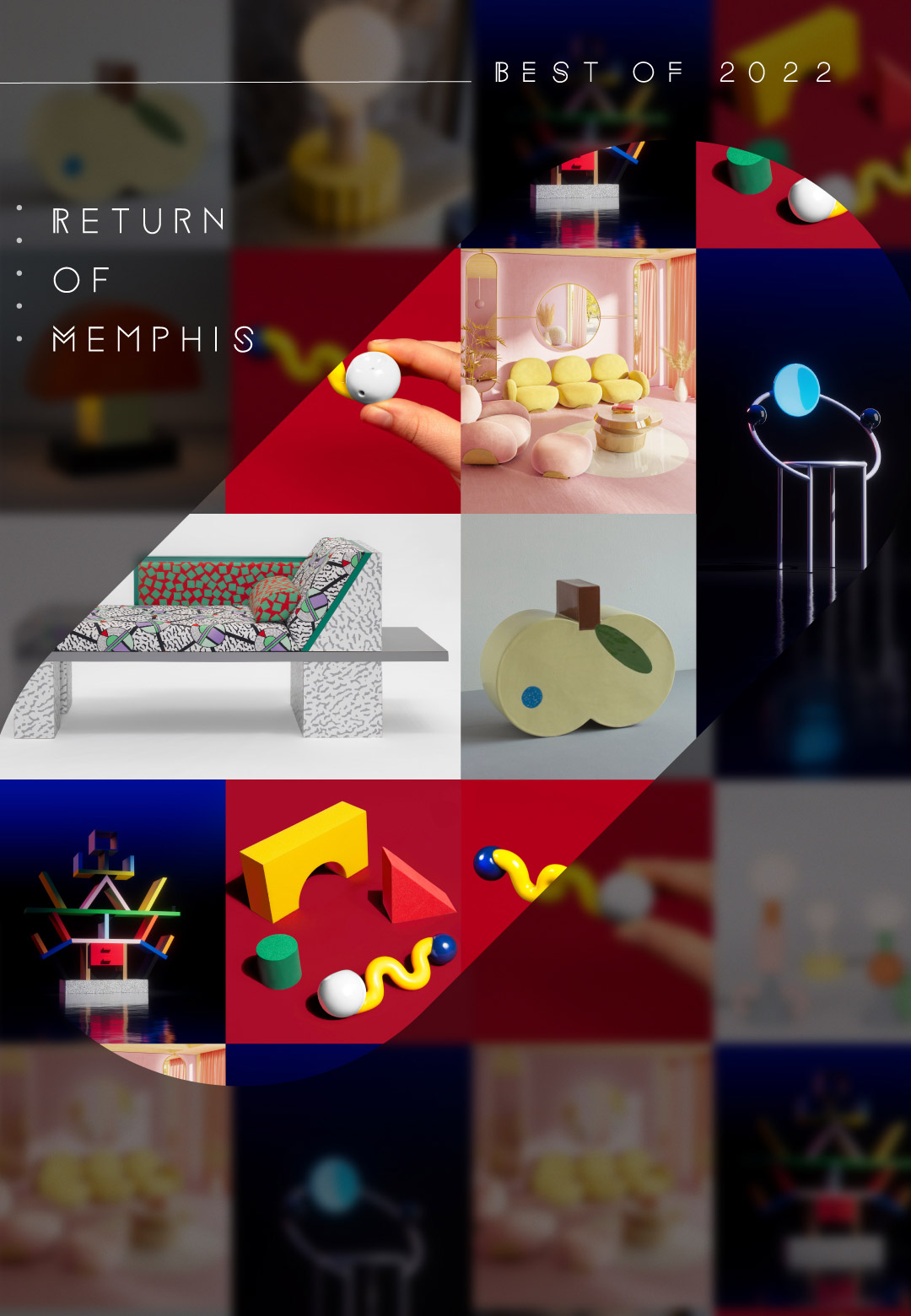 Return of Memphis: How Memphis design style took the centre stage in 2022