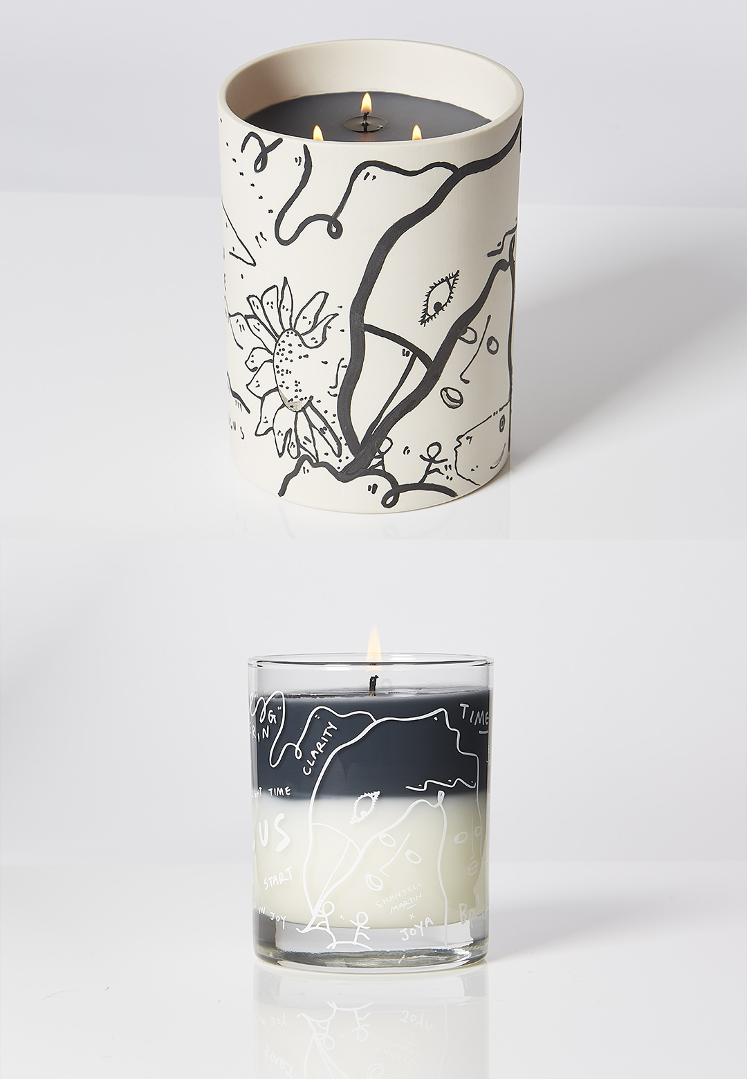 Shantell Martin's line drawings inspire the olfactory alchemy of Joya Studio's candles