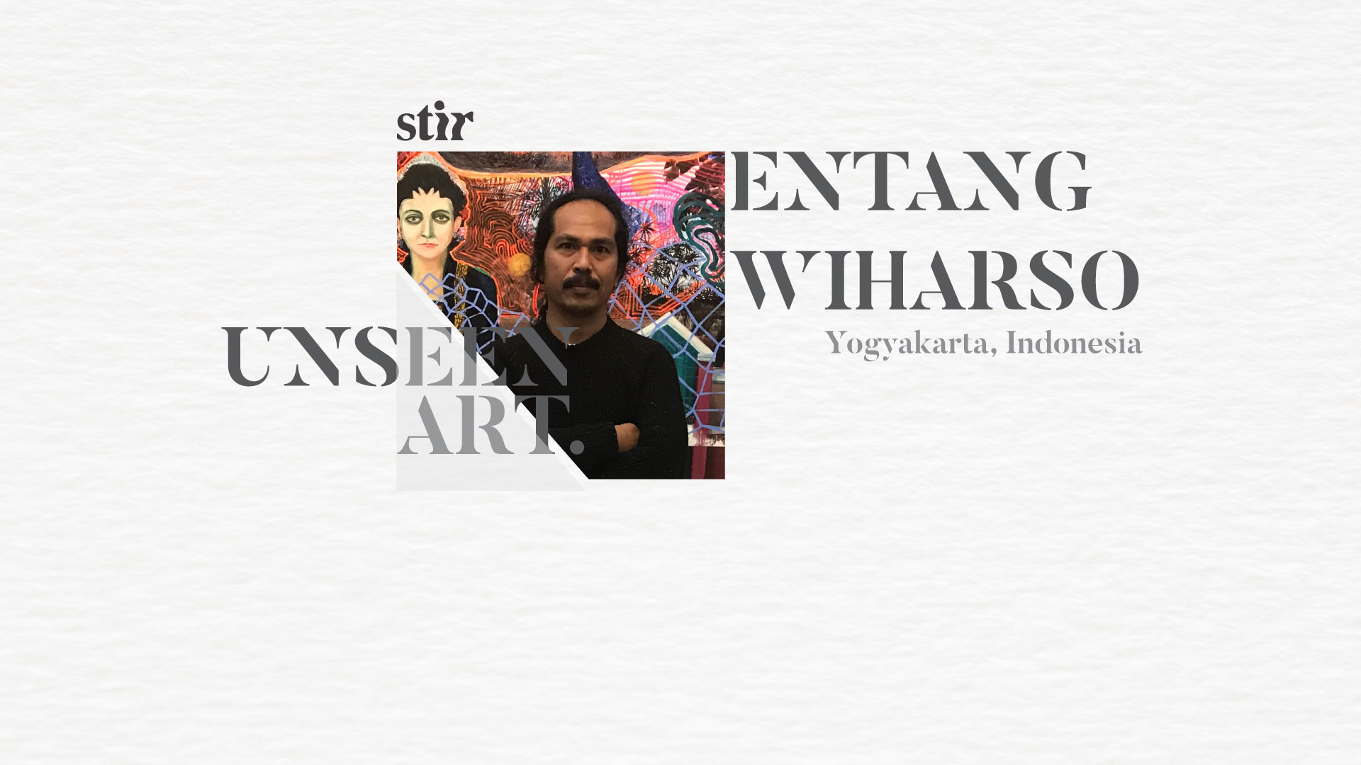 Unseen Art: Entang Wiharso plays with a new material in an unrevealed work - glitter
