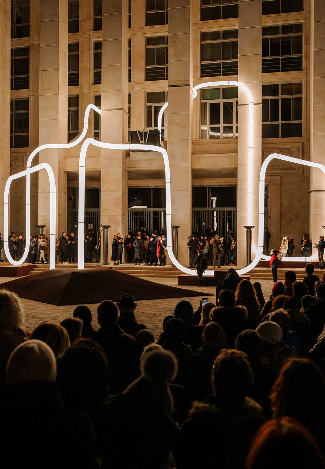 ‘Lights On’ by Objects of Common Interest activates a desolate Italian public plaza