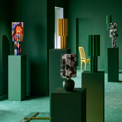 Josef Frank&rsquo;s universe of patterns inspires Folkform's pleated lamp shades