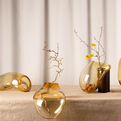 Kateryna Sokolova celebrates Ukrainian glass blowing with &lsquo;Gutta&rsquo; vase collection